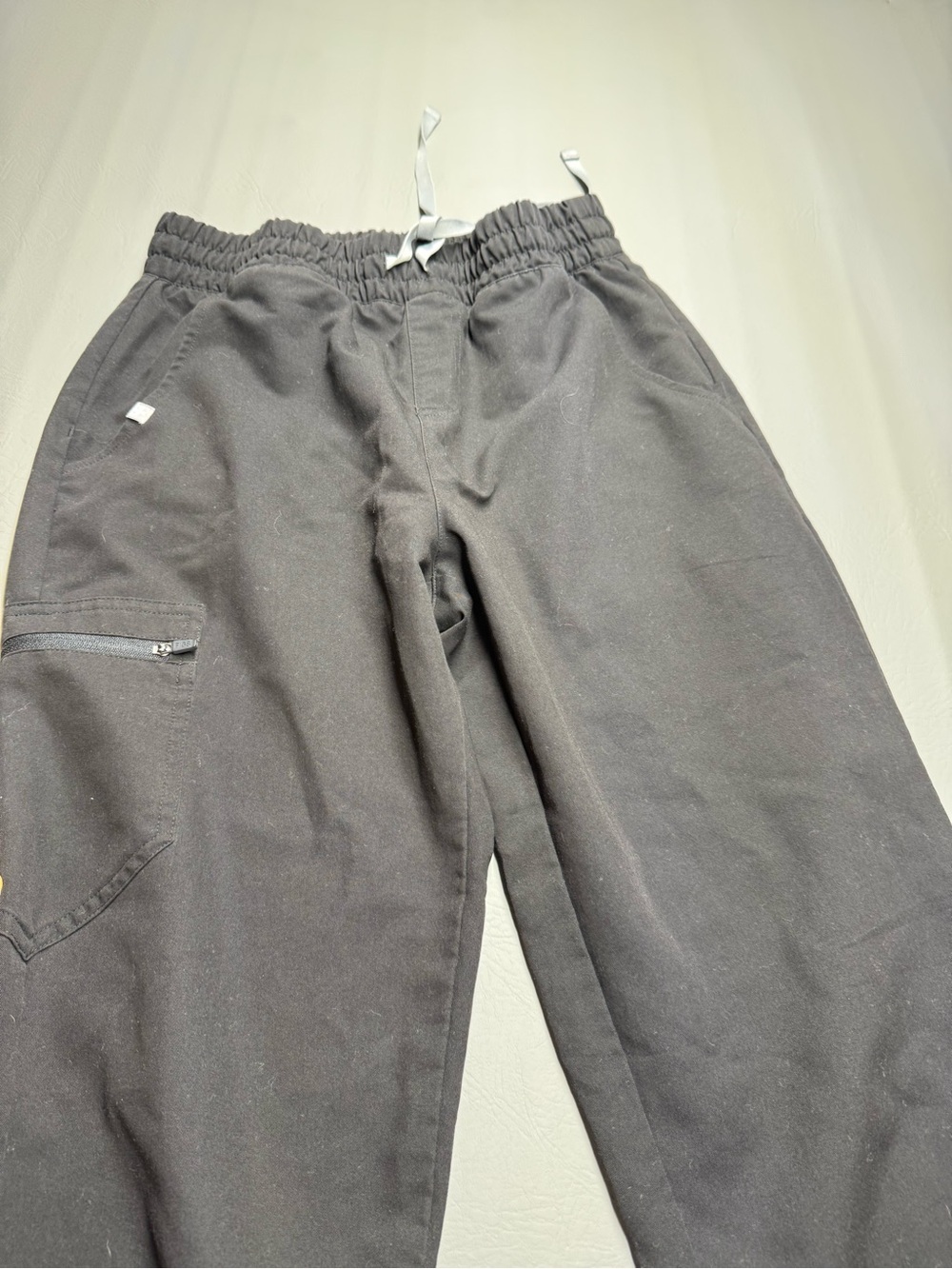 FIGS high waisted Zamora pants black